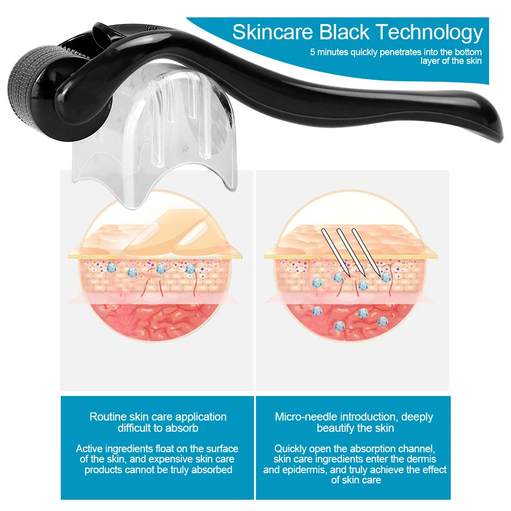 Microneedle Derma Roller for Hair and Facial Skin Care
