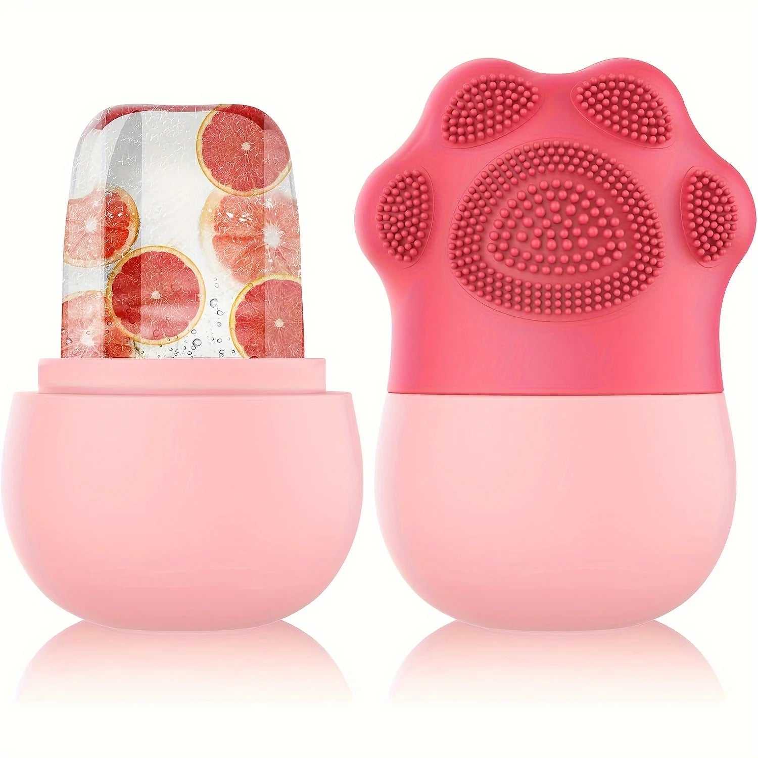 Silicone Facial Ice Roller With Cleansing Brush Set