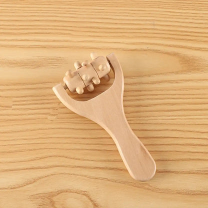 Wooden Roller Body Massager for Full-Body Relaxation